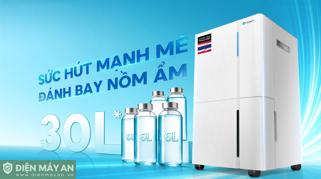 Máy Hút Ẩm Casper 30 Lít DE-30L1